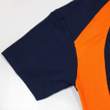 Color Block Print Loose Two Piece Pants Set CYA-901946