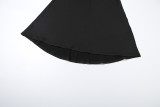 Long Sleeve Solid Color Backless Maxi Dress XEF-K25D78220