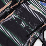 Print Irregular Split T Shirts MXBF-J25TP137