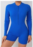 Long Sleeve Zipper Backless Romper GQSA-ZY01
