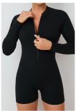 Long Sleeve Zipper Backless Romper GQSA-ZY01
