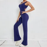Solid Color Sleeveless Yoga Jumpsuit GQSA-ZY240