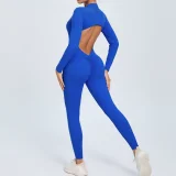 Zipper Long Sleeve Backless Jumpsuit GQSA-ZY02