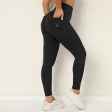 Solid Color High Waist Tight Sport Pants GQSA-8020