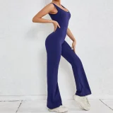 Solid Color Sleeveless Yoga Jumpsuit GQSA-ZY240