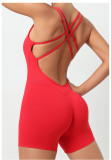 Sling Solid Color Sport Yoga Romper GQSA-71012