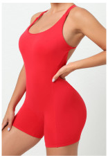 Sling Solid Color Sport Yoga Romper GQSA-71012