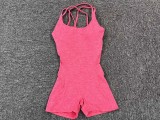 Solid Color Backless Yoga Sport Romper GQSA-71013