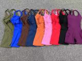 Sling Solid Color Sport Yoga Romper GQSA-71012