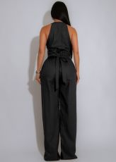 Solid Color Sling Sport Jumpsuit OSM-4486