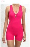 Sleeveless Solid Color Yoga Sport Romper GQSA-42016