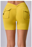 Long Sleeve V Neck Pleated Two Piece Pants Set GQSA-10109