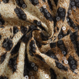 Leopard Print Sequin Tank Tops GYHF-51460TBD