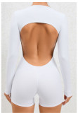 Long Sleeve Solid Color Sport Rpmper GQSA-DV509