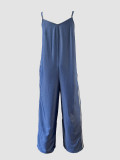 Stripe Patchwork Sling Wide Leg Jumpsuit GSXK-SX0500