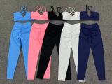Cross Back Sports Tight Two Piece Pants Set GQSA-A05/V01