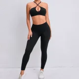 Cross Back Sports Tight Two Piece Pants Set GQSA-A05/V01