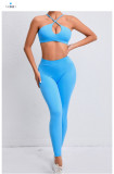 Cross Back Sports Tight Two Piece Pants Set GQSA-A05/V01