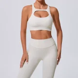 Hollow Out Tight Solid Sport Tank Tops GQSA-59520