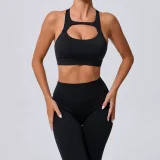 Hollow Out Tight Solid Sport Tank Tops GQSA-59520