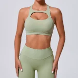 Hollow Out Tight Solid Sport Tank Tops GQSA-59520