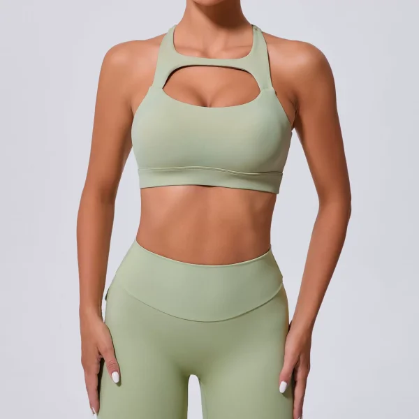 Hollow Out Tight Solid Sport Tank Tops GQSA-59520