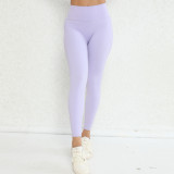 Solid Color Hollow Out Yoga Pants GQSA-42281