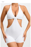 Sexy Halterneck Hollow Out Romper GQSA-VC12