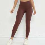 Solid Color Hollow Out Yoga Pants GQSA-42281