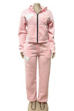 Sport Hooded Sweatshirt Two Piece Pants Set GFCF-1398