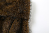 Solid Color Furry Slash Shoulder Tops GZJQ-K25L80560