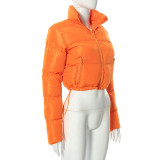 Solid Color Long Sleeve Warm Bread Coat GSZM-A20504T