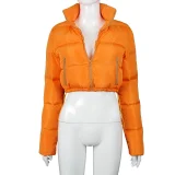 Solid Color Long Sleeve Warm Bread Coat GSZM-A20504T