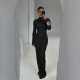 Long Sleeve Pleated Slim Maxi Dress GYME-K25D81046