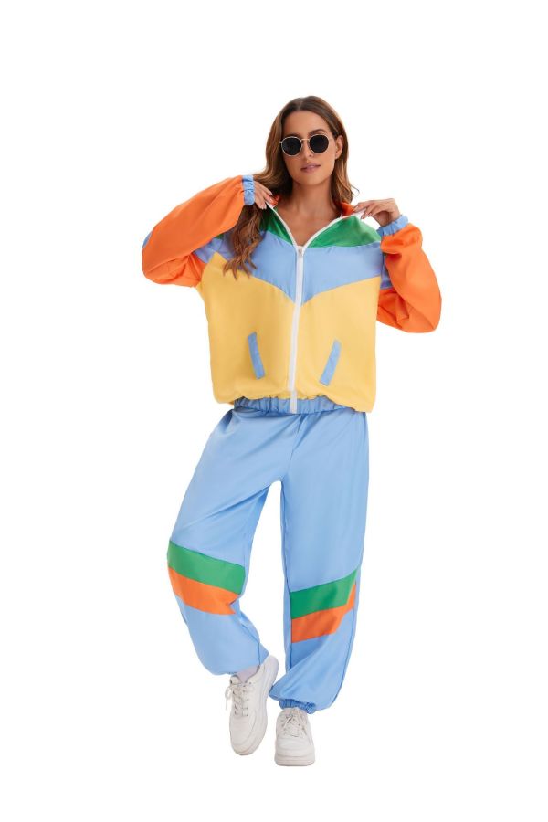 Halloween Color Block Long Sleeve Coats GMMD-8018