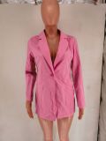 Backless Long Sleeve Blazer Coats FYWF-YW0638