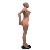 Short Sleeve Backless Romper GQIY-7046