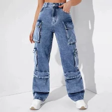 Fashion Loose Washed Jeans GSYI-30015