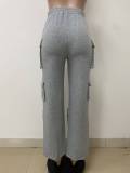 Casual Multi-pockets Loose Pants LSD-2543
