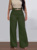 Solid Color Wide Leg Pants ONY-391258