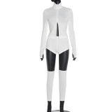 Solid Color Zipper Fashion Three Piece Shorts Set MXBF-J25ST292