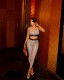 VIP1 Fashion Plaid Casual Sports Tank Top And Pants Two Piece Set GYSF-5132