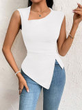 Sleeveless Solid Color Sleeveless Tops GYSQ-WCEK0740