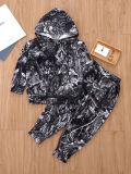 Kids Boys Camouflage Print Two Piece Pants Set GYMF-YM078