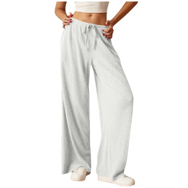 Loose Solid Color Wide Leg Pants GYZY-6687