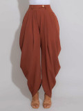 Fashion Solid Color Flower Bud Pants SFY-795