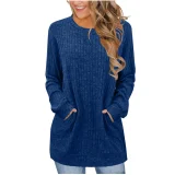 Solid Color O Neck T Shirt GYZY-6680