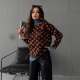 VIP1 Long Sleeve Print Laple Sweater QKYF-71619