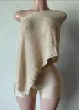Pre Order: About 7 work days shipping Solid Color Sweater Suit YUEM-300878