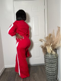 Contrast Color Zipper Sport Jumpsuit SFY-801